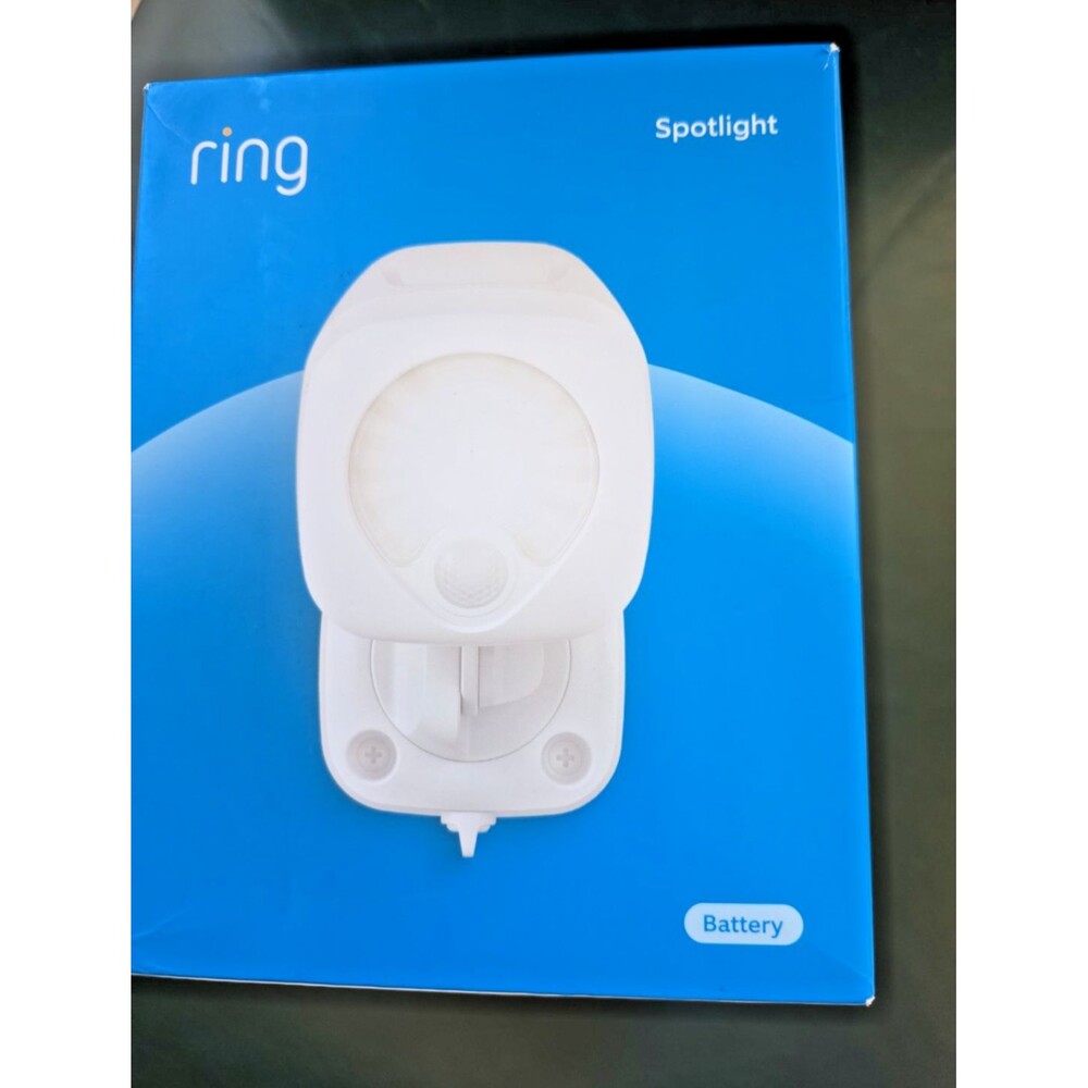 Ring Smart Lighting LED Spotlight Battery Powered - White New In Box